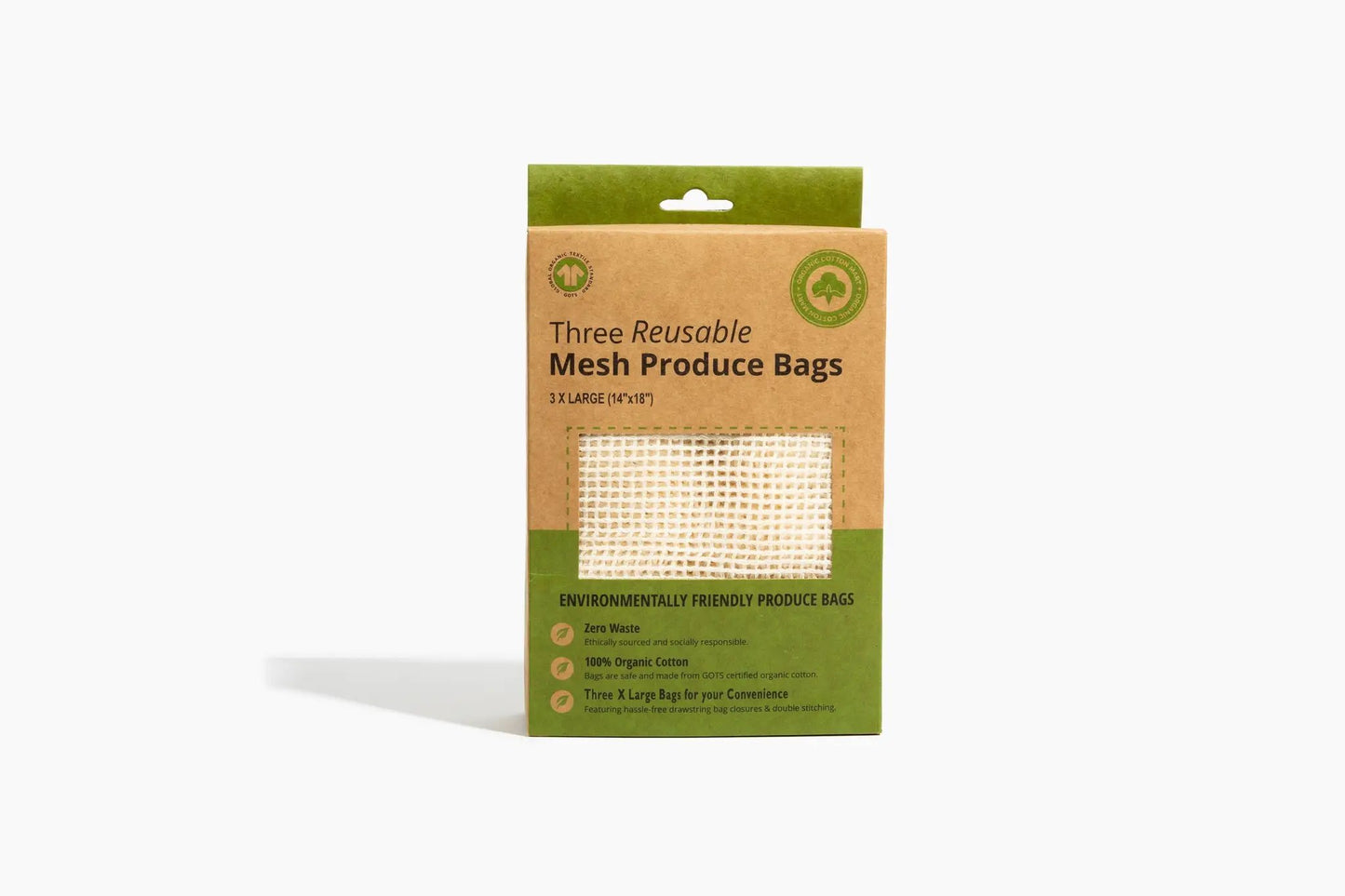Gift Box Mesh and Muslin Produce Bags Set