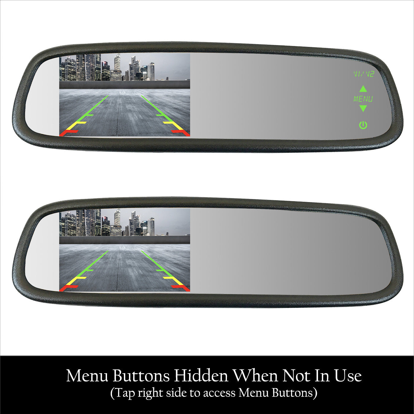 Master Tailgaters 10.5in rear view mirror with 4.3in bright LCD, auto dimming, anti glare on Tampa Home & Garden Store