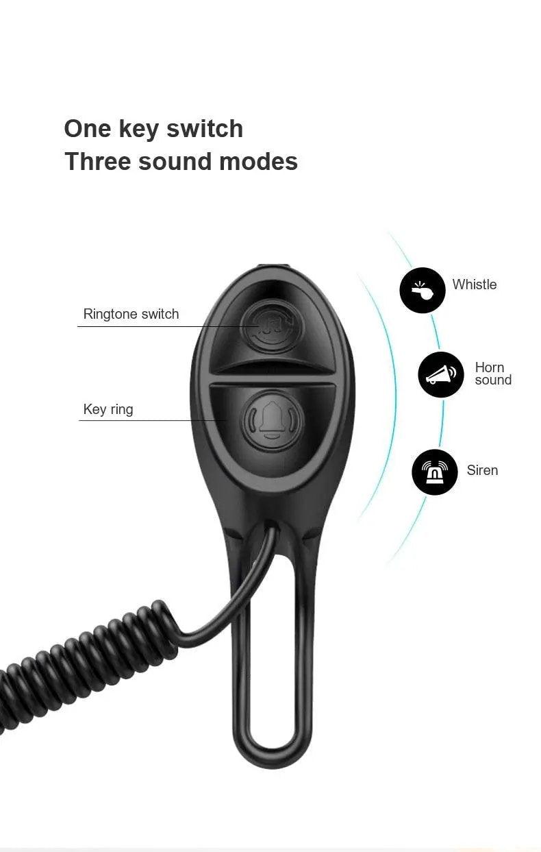 Waterproof Electric Bike Horn With Usb Charging