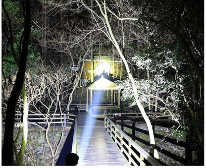 Stevvex 7-LED rechargeable headlamp with USB waterproof for outdoor camping head torch on Tampa Home & Garden Store
