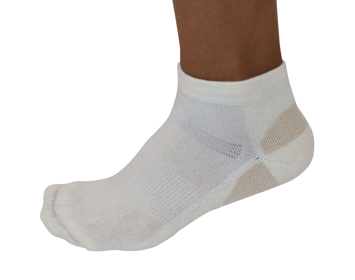 High Performance Anklet Bamboo Viscose Socks by Spun Bamboo natural with blue padding on Tampa Home & Garden Store