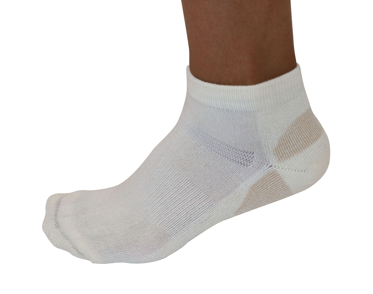 High Performance Anklet Bamboo Viscose Socks by Spun Bamboo natural with blue padding on Tampa Home & Garden Store