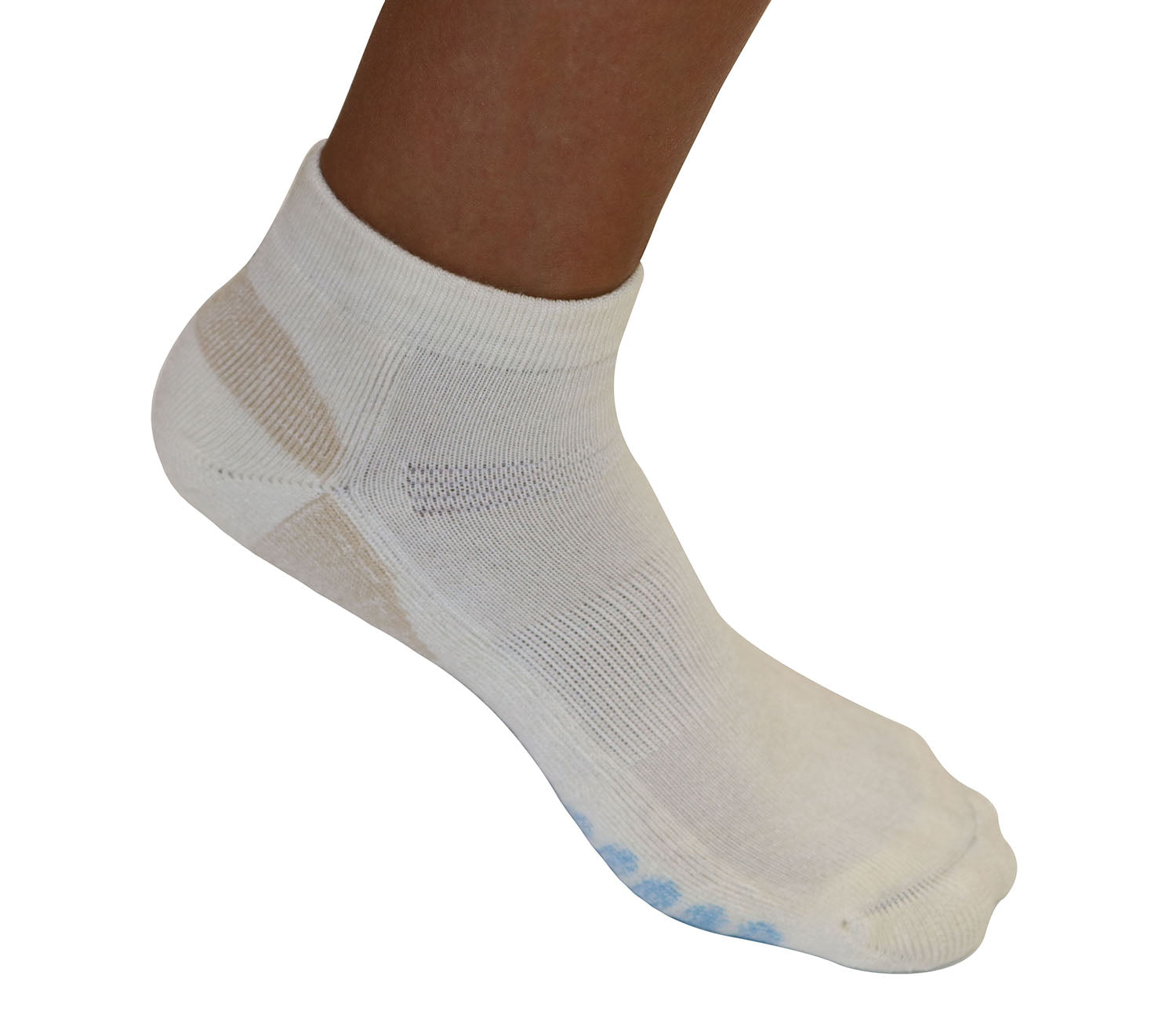 Socks High Performance Anklet Bamboo Viscose in natural with blue padding Spun Bamboo on Tampa Home & Garden Store