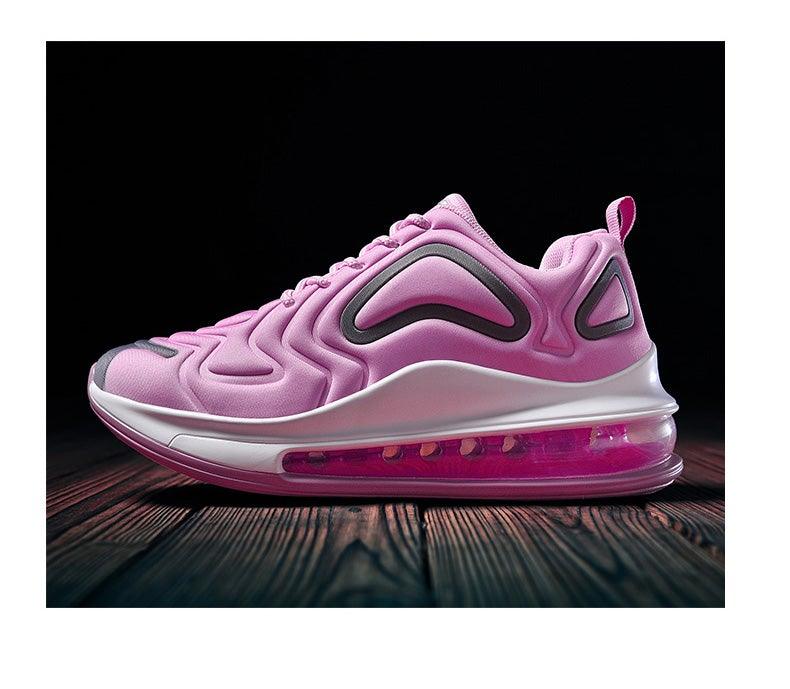 Men's pink air mesh platform sneakers Stevvex with white midsole and visible air unit on Tampa Home & Garden Store