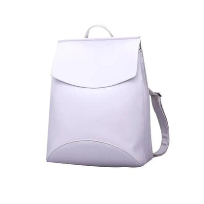 Stevvex lavender leather backpack large capacity shoulder bag for fashionable women and teens on Tampa Home & Garden Store