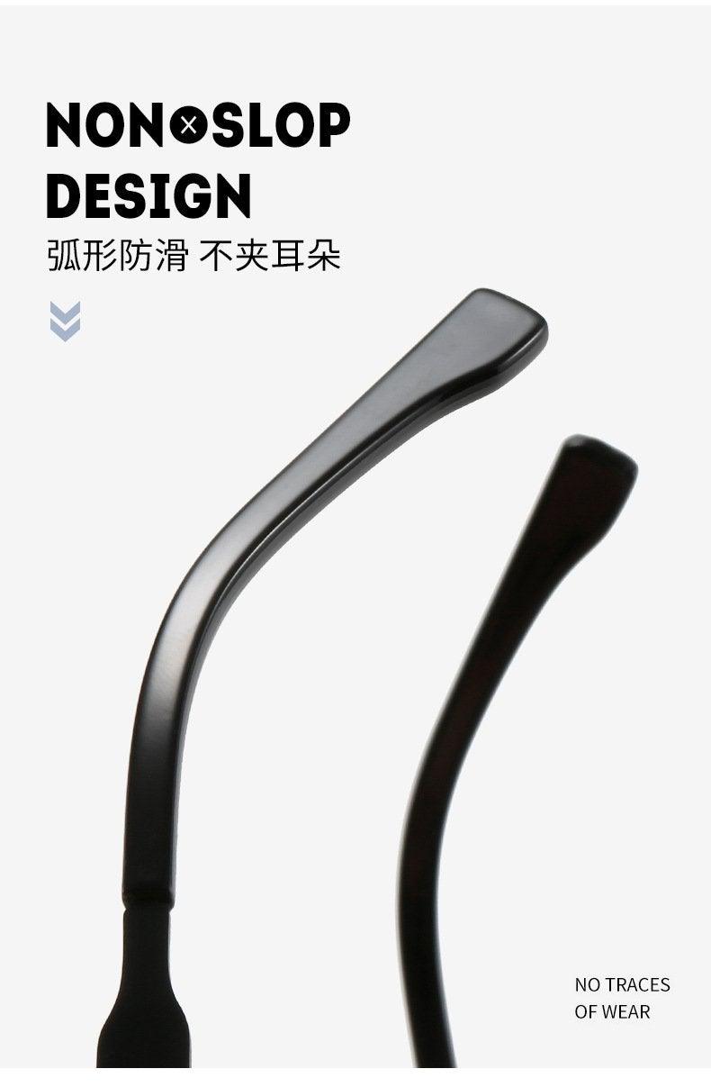Stevvex sunglasses metal curved temple arms black anti-slip design UV400 on Tampa Home & Garden Store