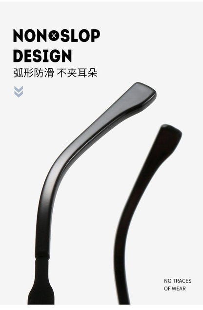 Stevvex sunglasses metal curved temple arms black anti-slip design UV400 on Tampa Home & Garden Store