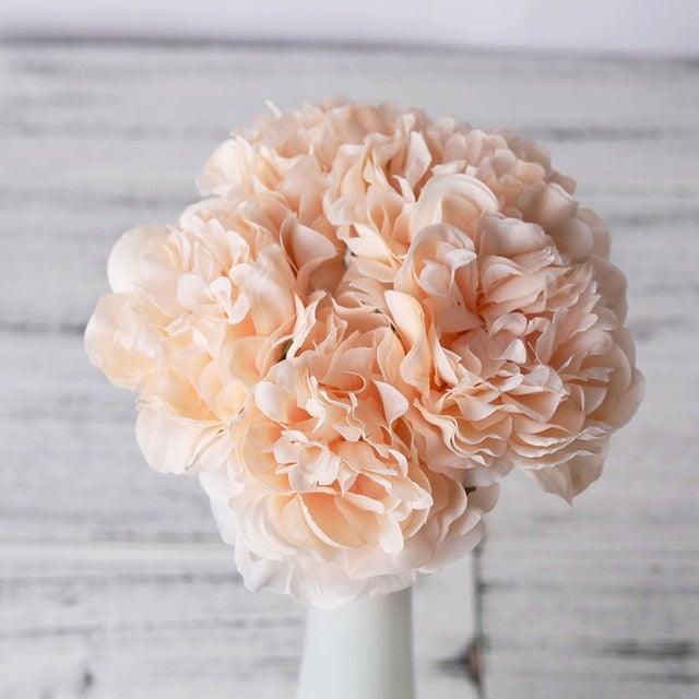 Artificial Silk Peony Bouquet for Home Decor