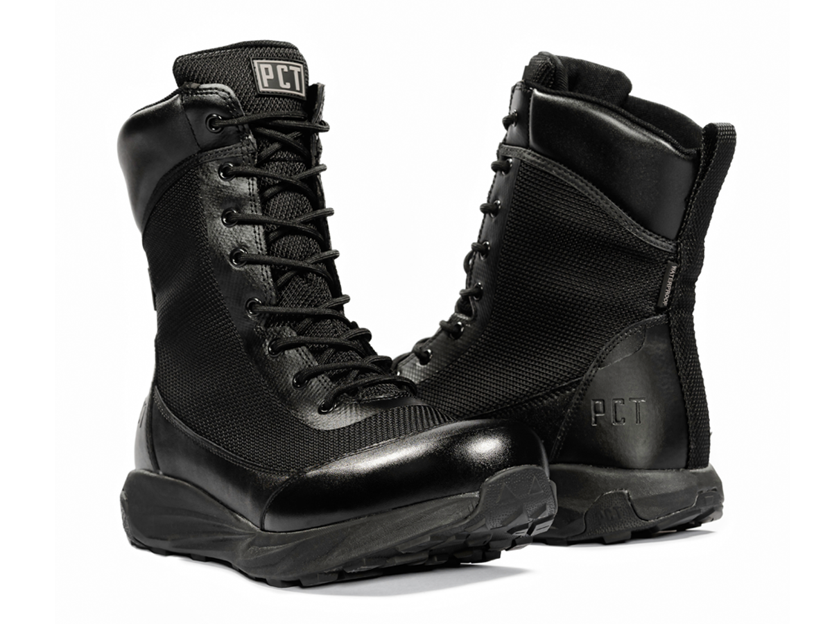 PCT 8 Boot pair, black leather and mesh boots by River Country Gear on Tampa Home & Garden Store