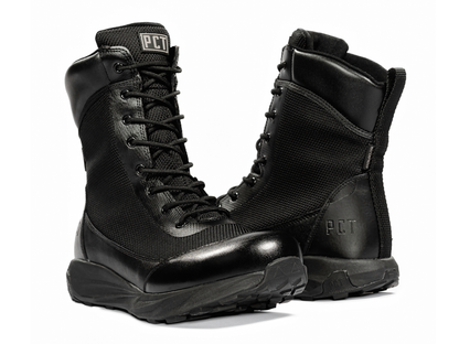 PCT 8 Boot pair, black leather and mesh boots by River Country Gear on Tampa Home & Garden Store