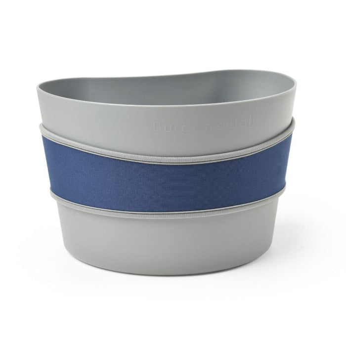 Corona Hip-Trug gray plastic bucket with blue fabric band by Rivendell Distribution on Tampa Home & Garden Store