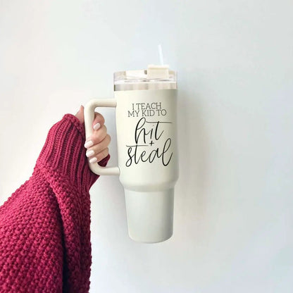 Hit and Steal 40oz Tumbler for Baseball Moms