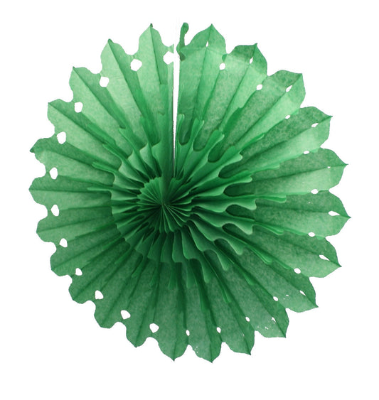 Décoration de fête en nid d'abeille et flocons de neige - Vert - 45 cm