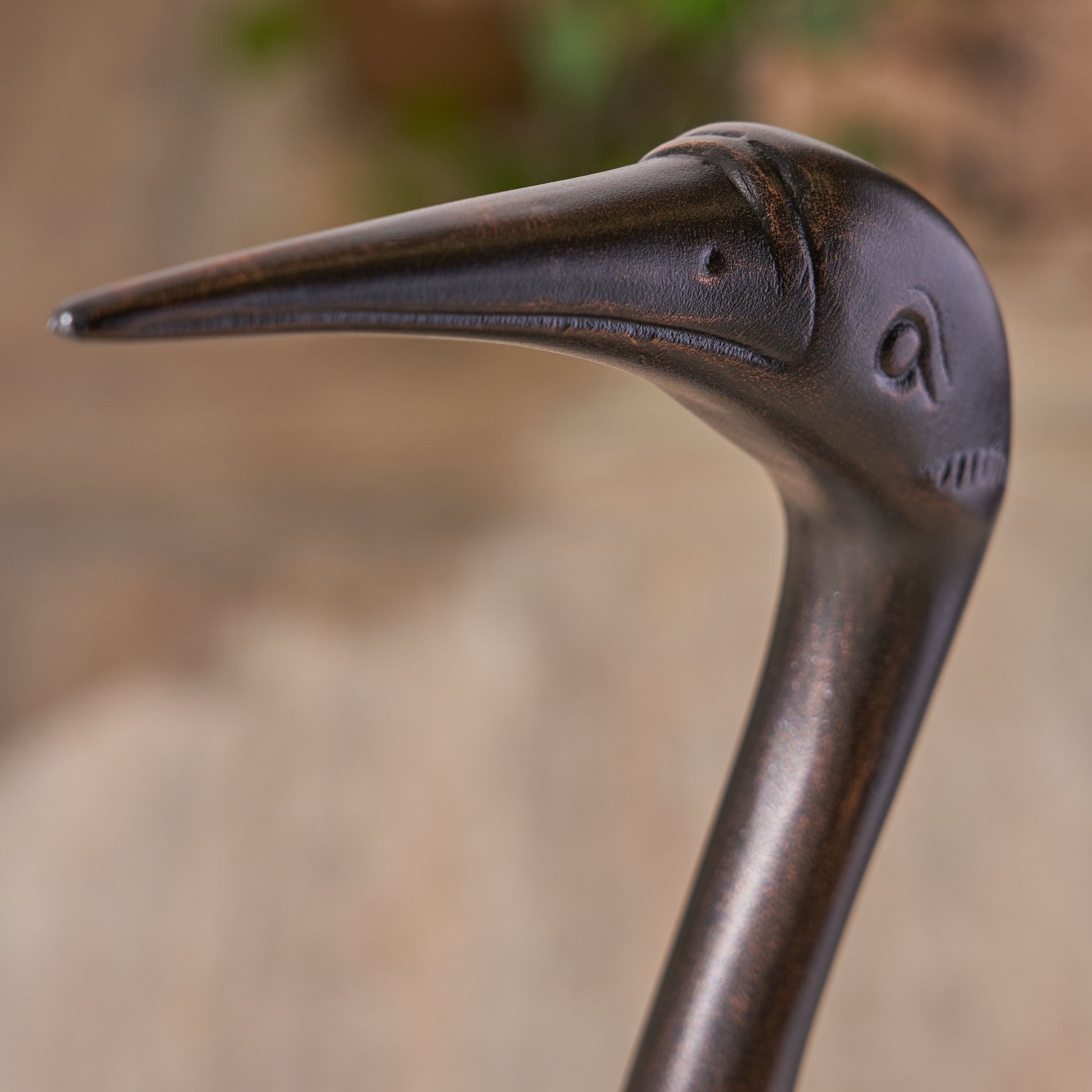 Sunny Outdoor 43 Inch Aluminum Crane decorative accessory, dark bronze finish on Tampa Home & Garden Store