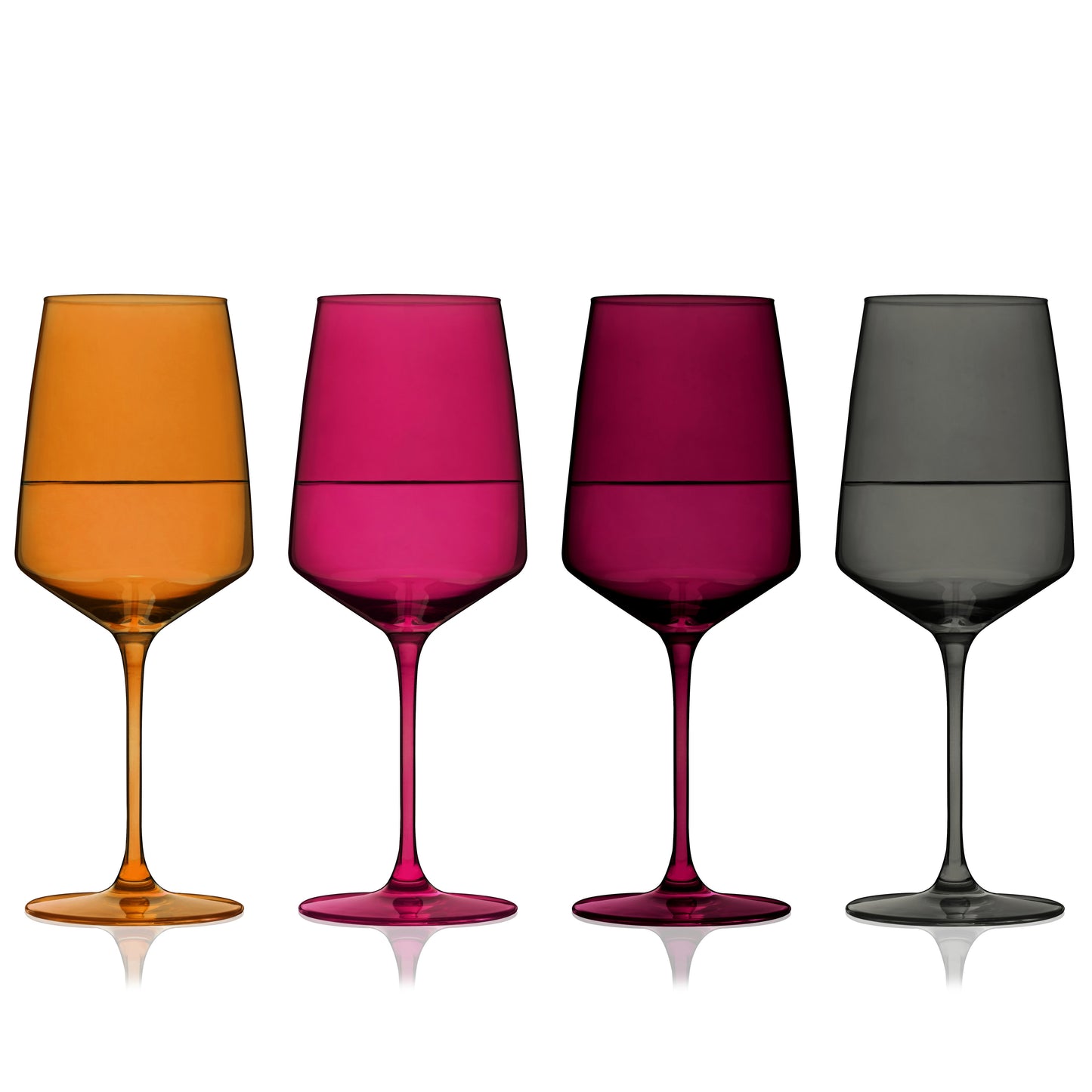 European Lead Free Crystal Wine Glasses In Sunset