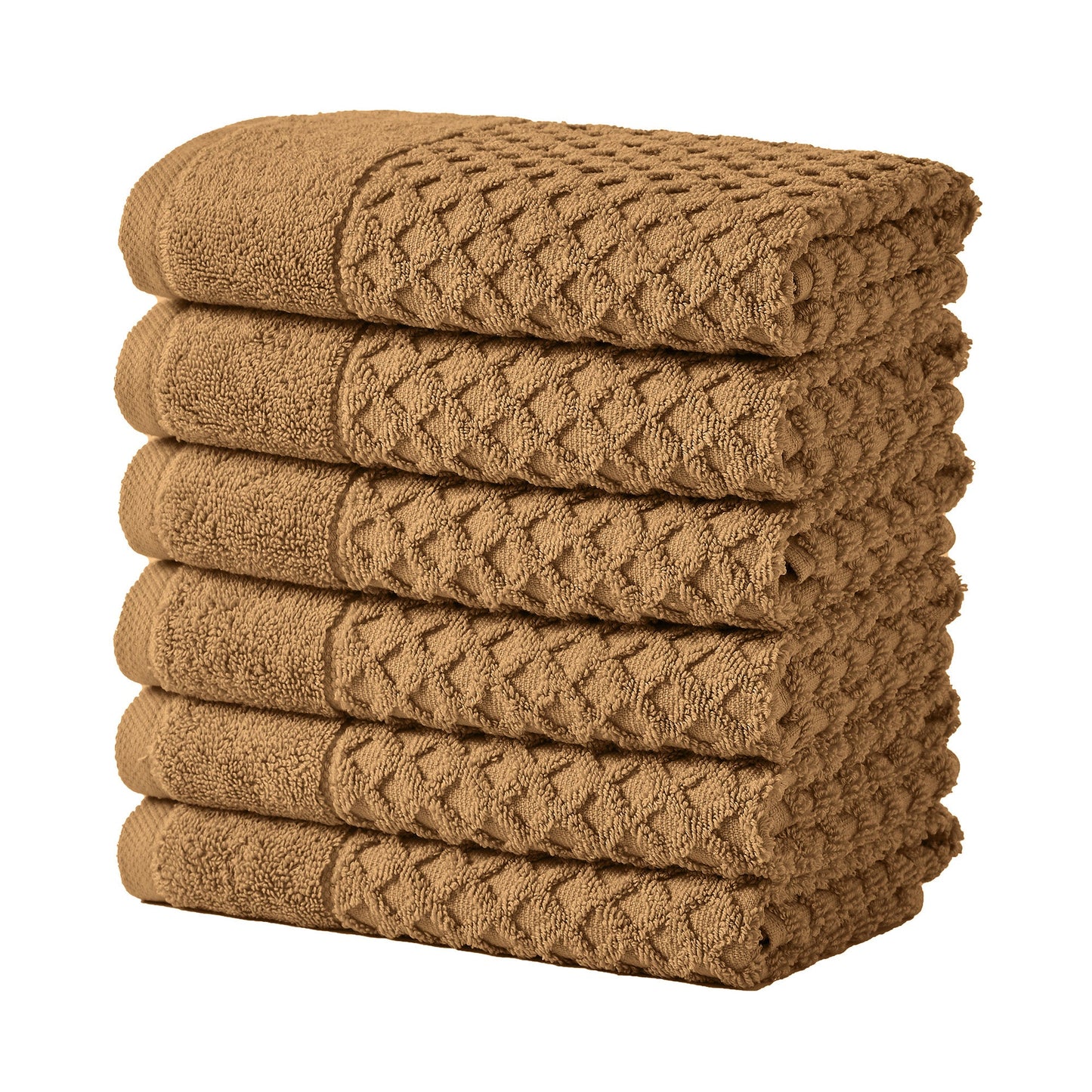 Cotton Diamond Waffle Weave Bath Towel Set