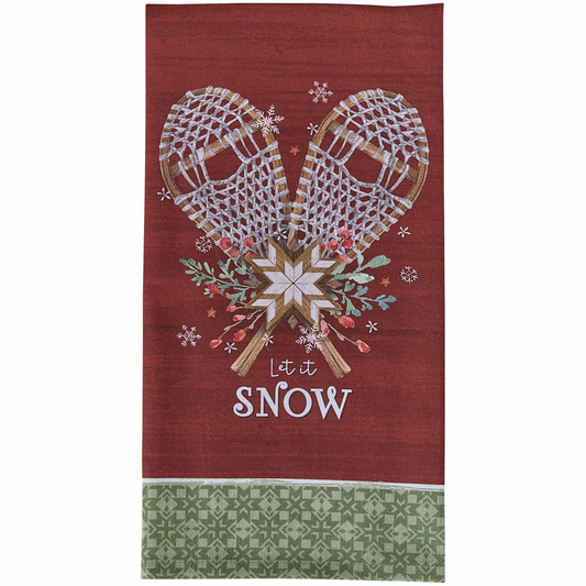 Let It Snow - Printed Dishtowel