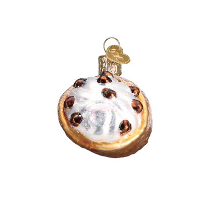 Adorno de cristal con forma de cannoli