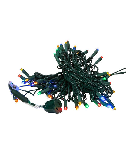 50-Light 5mm multi-color LED string light set on green wire by The Country Christmas Loft on Tampa Home & Garden Store