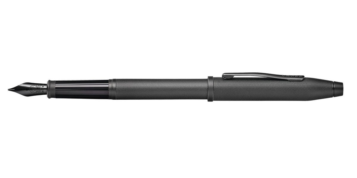 A.T. Cross Century II black PVD micro-knurl fountain pen with textured grip on Tampa Home & Garden Store
