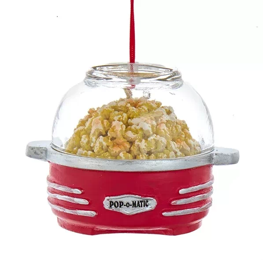 Old-fashioned Oil Popcorn Popper Ornament - Tampa Home & Garden Store