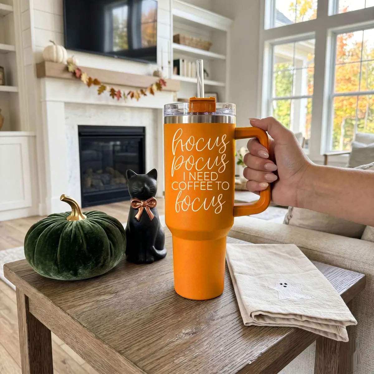Hocus Pocus 40oz Coffee Tumbler for Focus