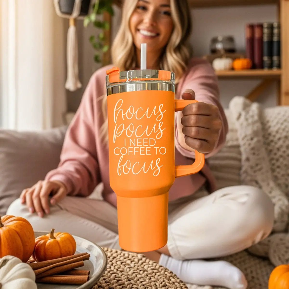 Hocus Pocus 40oz Coffee Tumbler for Focus