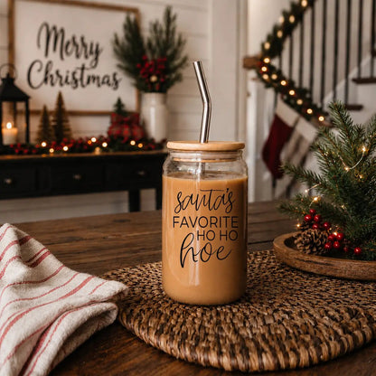 Ho Ho Hoe Cup Set With Bamboo Lid and Straws