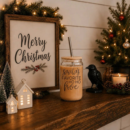 Ho Ho Hoe Cup Set With Bamboo Lid and Straws