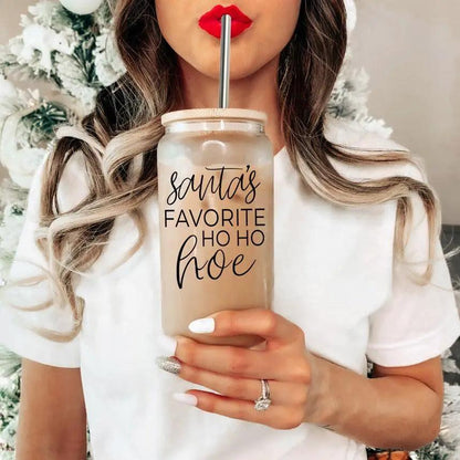 Ho Ho Hoe Cup Set With Bamboo Lid and Straws