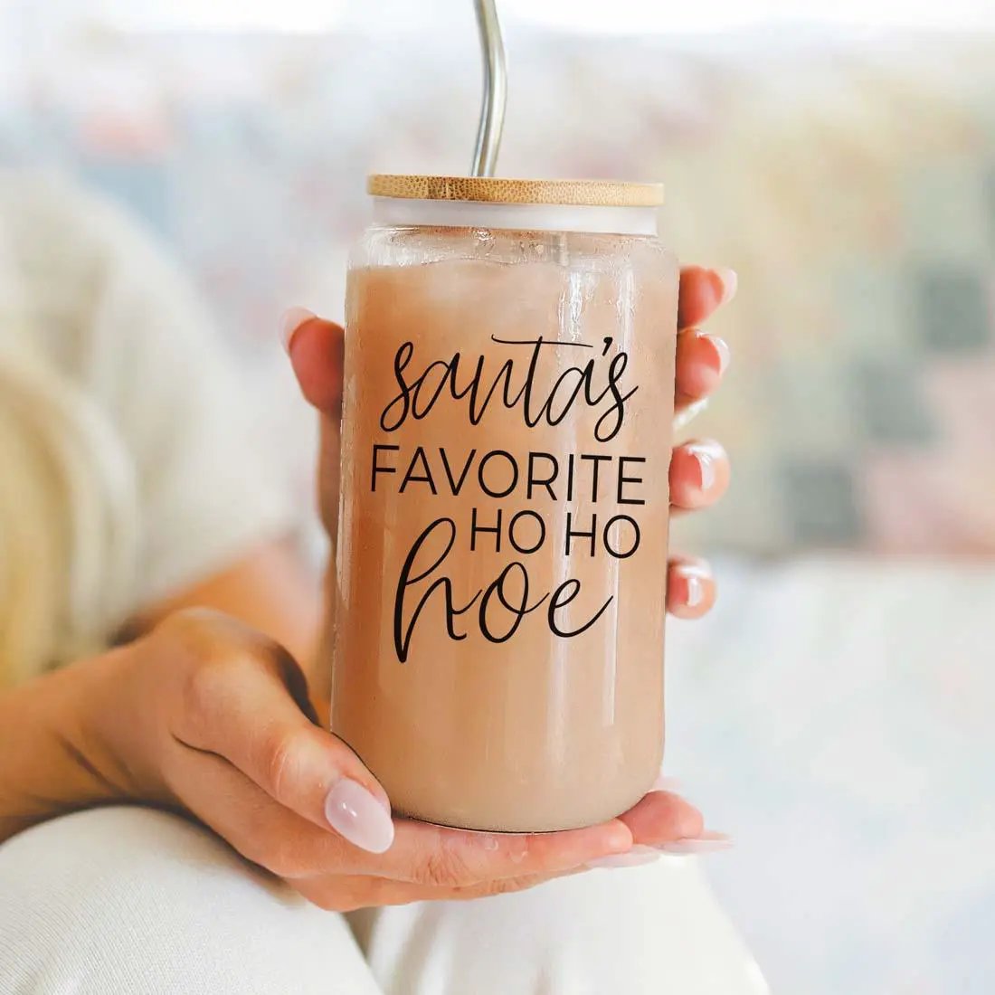 Ho Ho Hoe Cup Set With Bamboo Lid and Straws