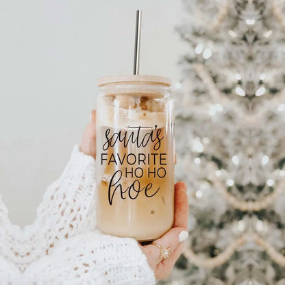 Ho Ho Hoe Cup Set With Bamboo Lid and Straws