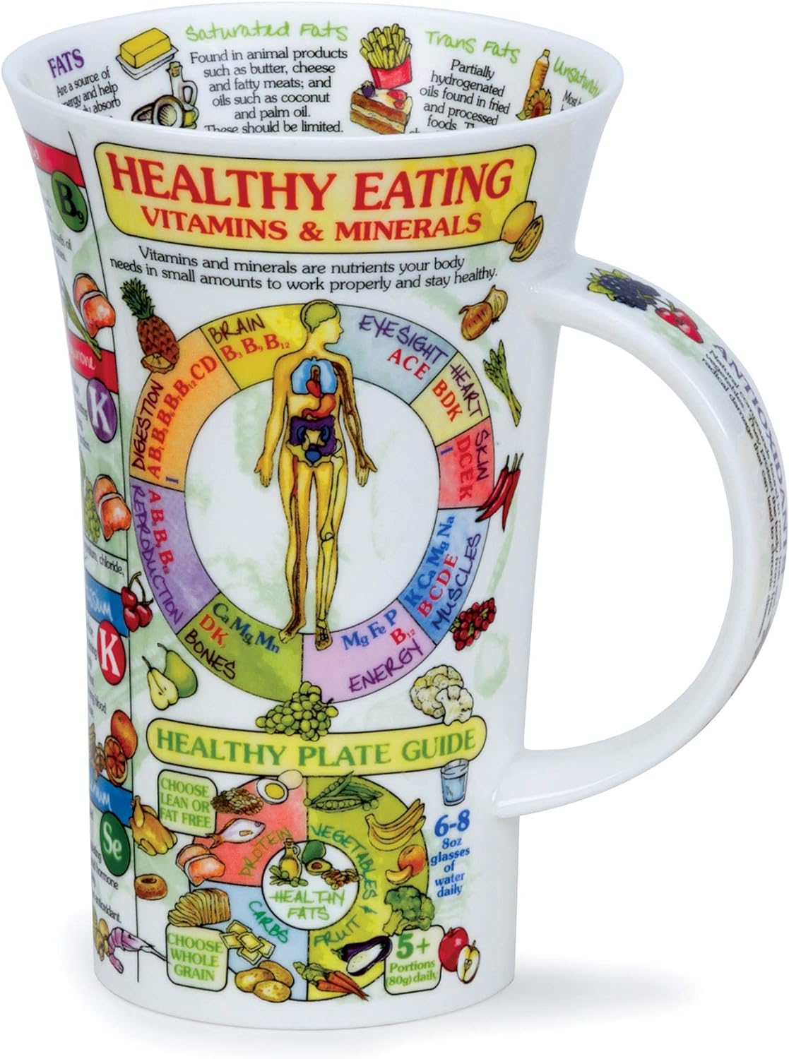 Healthy Eating Fine Bone China Mug Glencoe Style