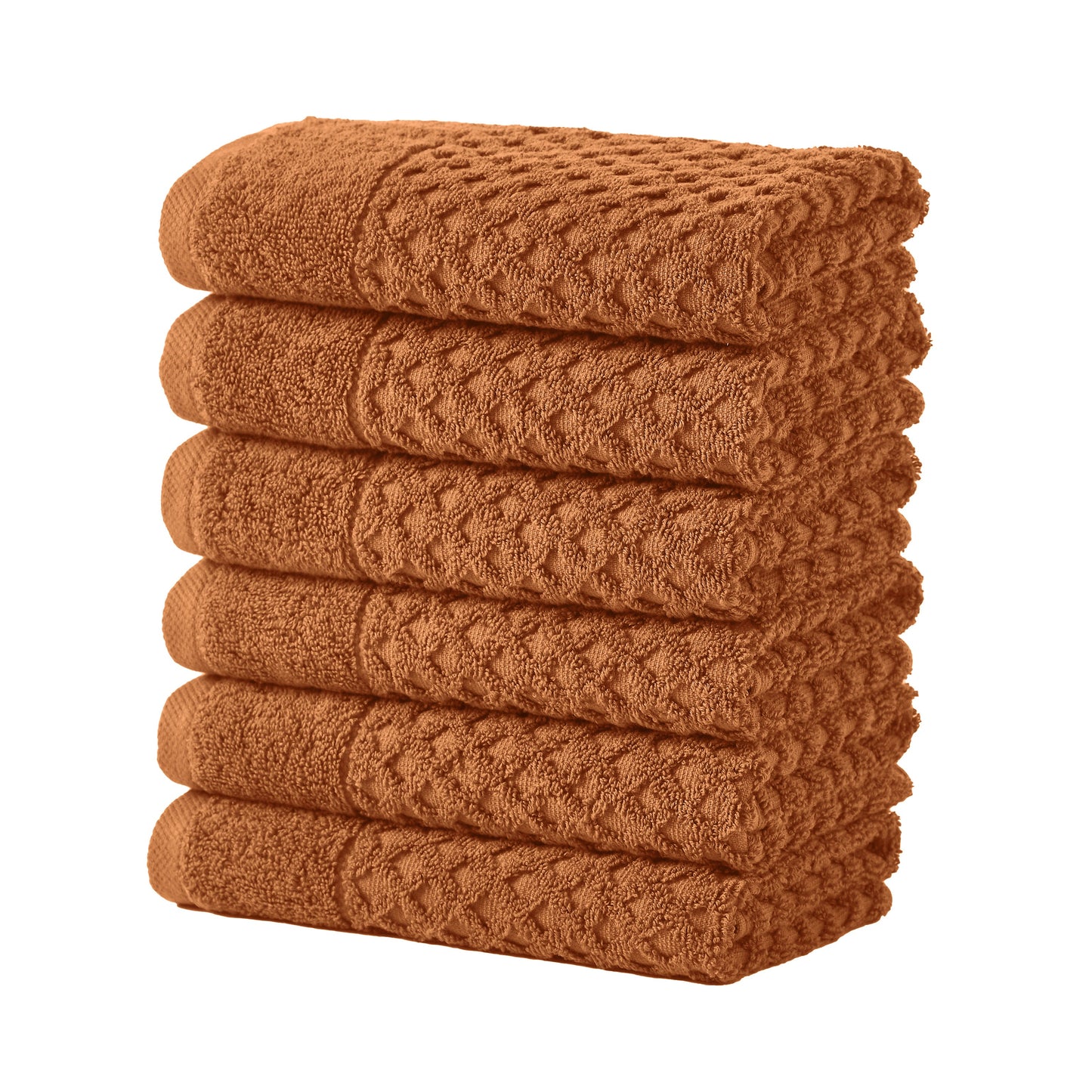 Cotton Diamond Waffle Weave Bath Towel Set