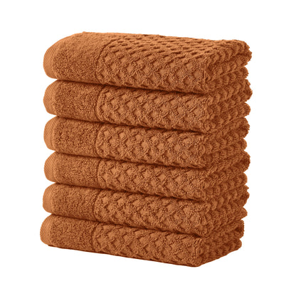 Cotton Diamond Waffle Weave Bath Towel Set