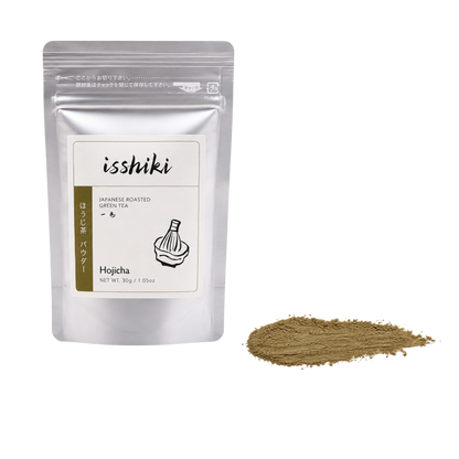 Hojicha Roasted Green Tea Powder isshiki, premium matcha powder, 30 g bag on Tampa Home & Garden Store