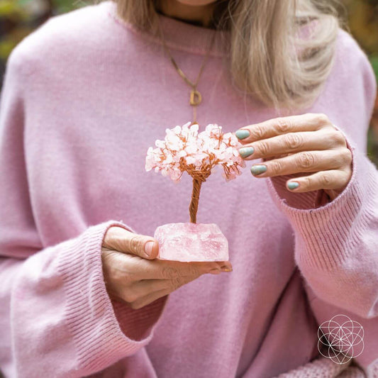 Home Sweet Home - Feng Shui Rose Quartz Tree - Tampa Home & Garden Store