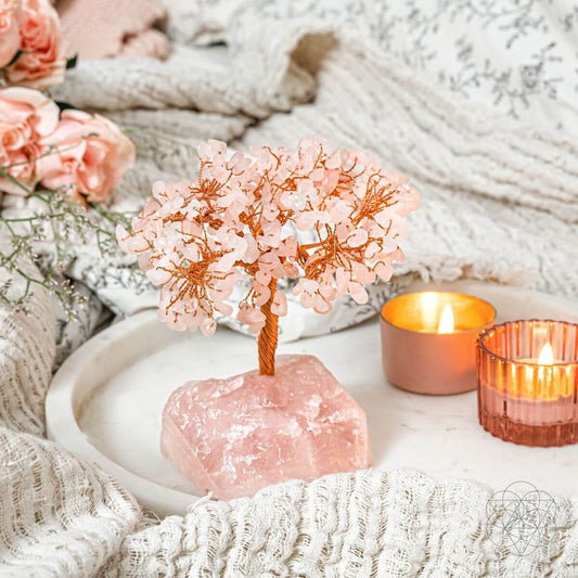 Home Sweet Home - Feng Shui Rose Quartz Tree - Tampa Home & Garden Store