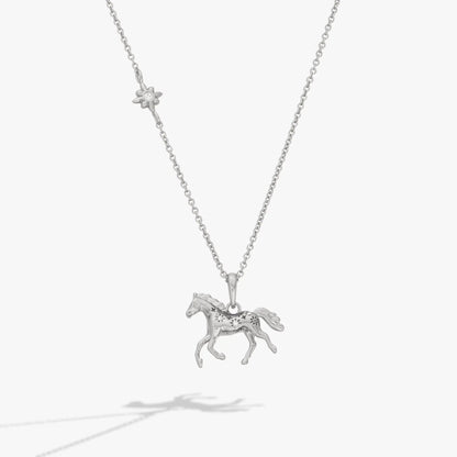Horse Girl Pendant necklace in silver-tone with detailed horse charm by ALEX AND ANI on Tampa Home & Garden Store