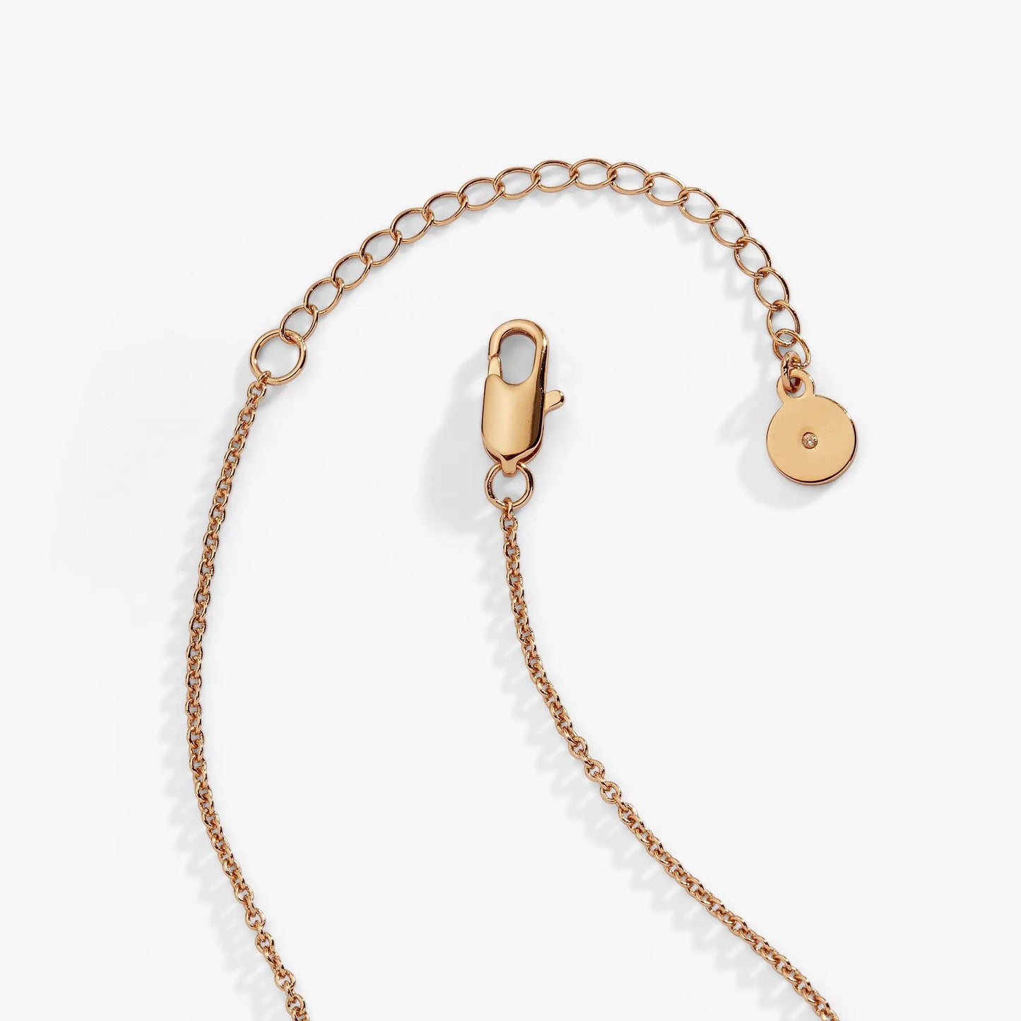 Horse Girl Pendant Necklace in rose gold tone with round disc charm and small crystal on Tampa Home & Garden Store