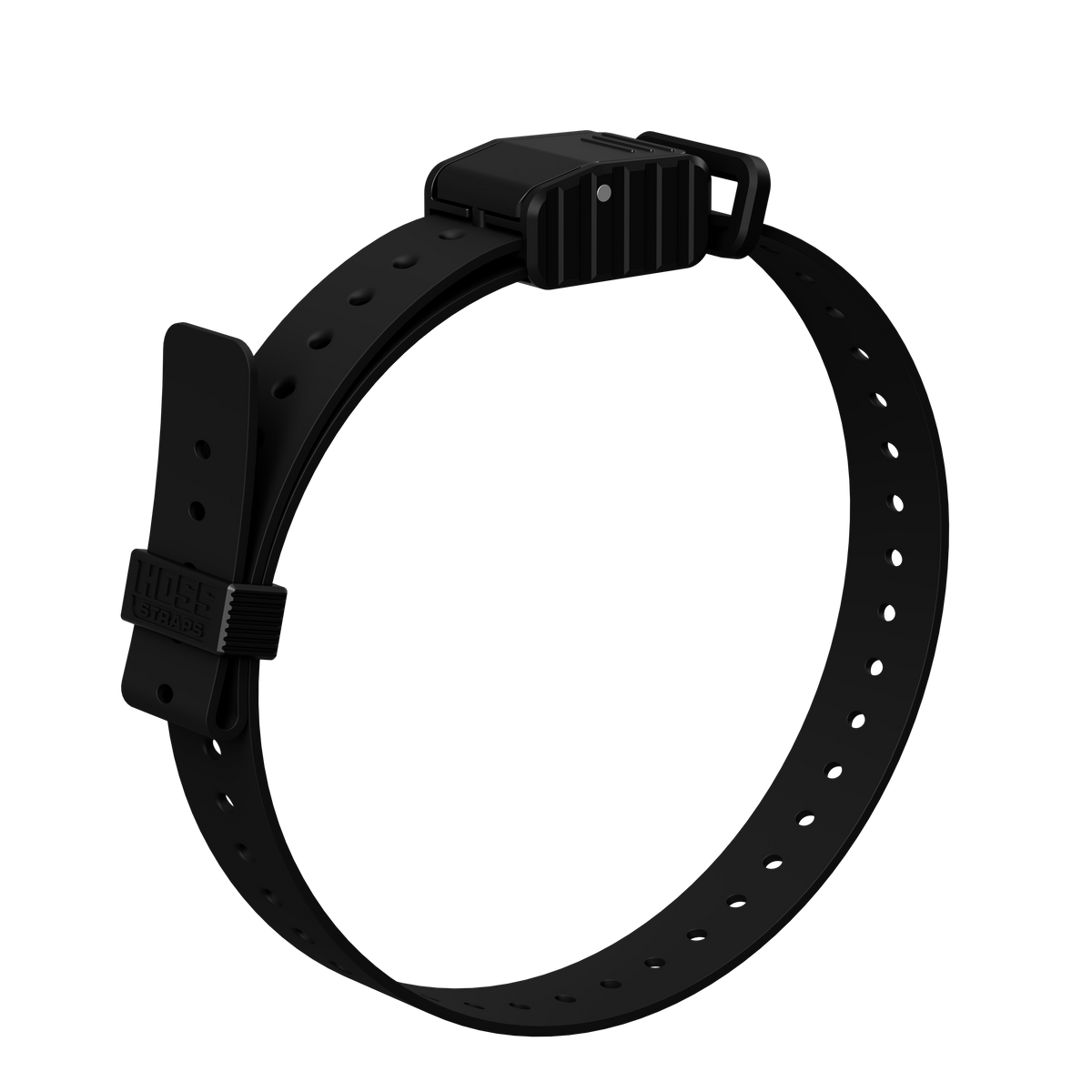 1 inch replacement E-Collar strap by Hoss Straps, black nylon with buckle and multiple holes on Tampa Home & Garden Store
