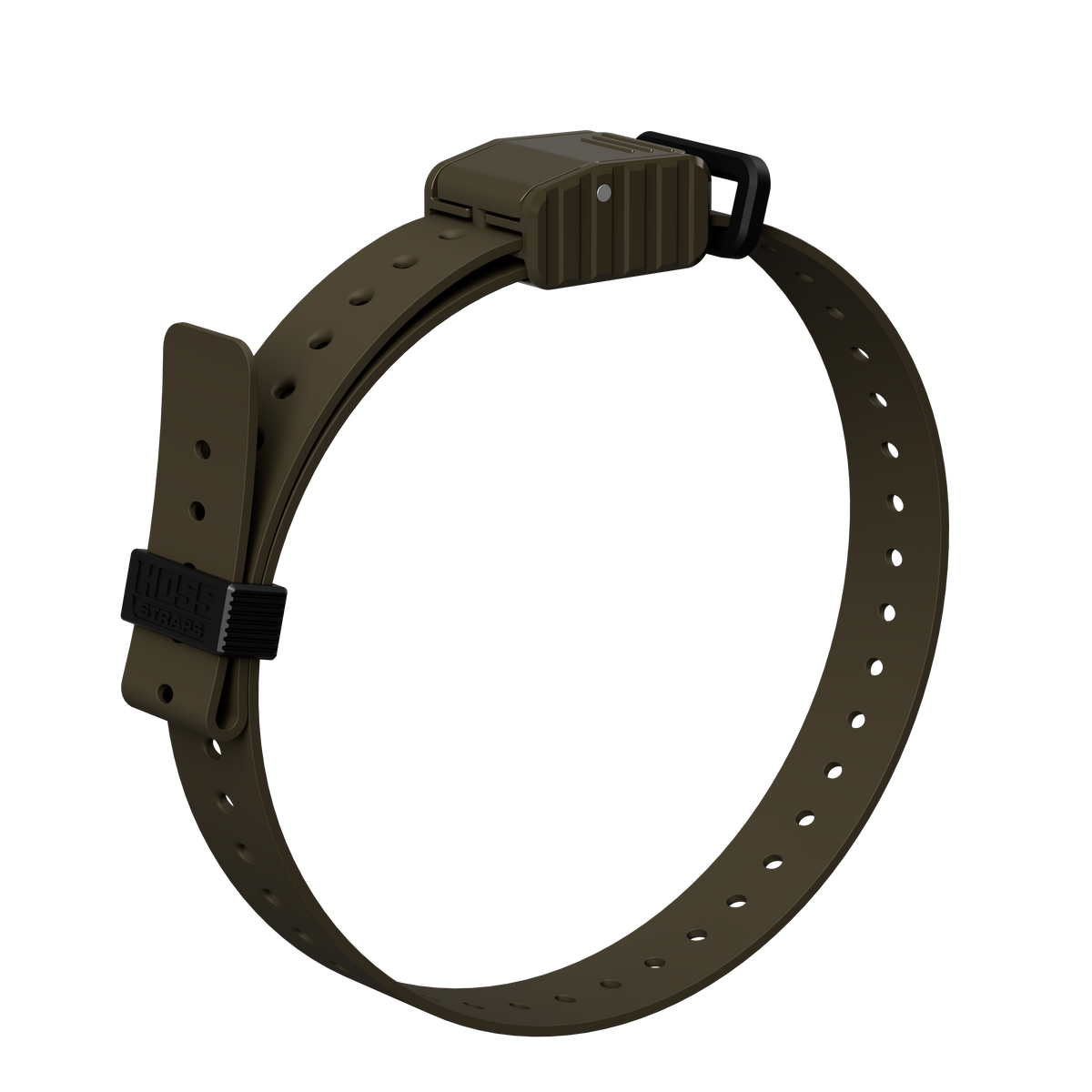 Hoss Straps 1-inch replacement e-collar strap tan with black buckle on Tampa Home & Garden Store