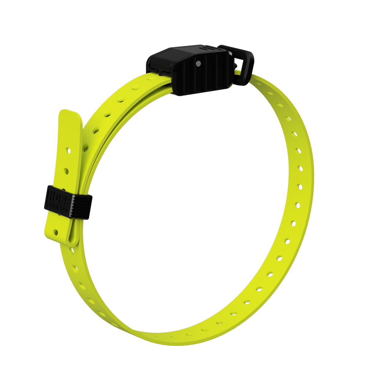 3/4in neon yellow E-collar strap with black buckle by Hoss Straps for pets on Tampa Home & Garden Store