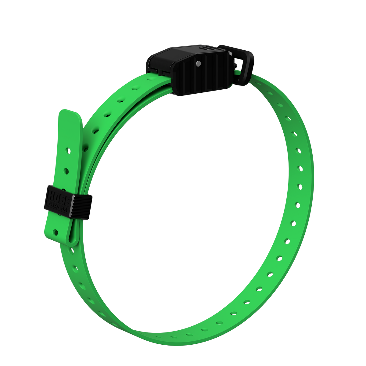 3/4 inch replacement e-collar strap, green nylon with black quick-release buckle by Hoss Straps on Tampa Home & Garden Store
