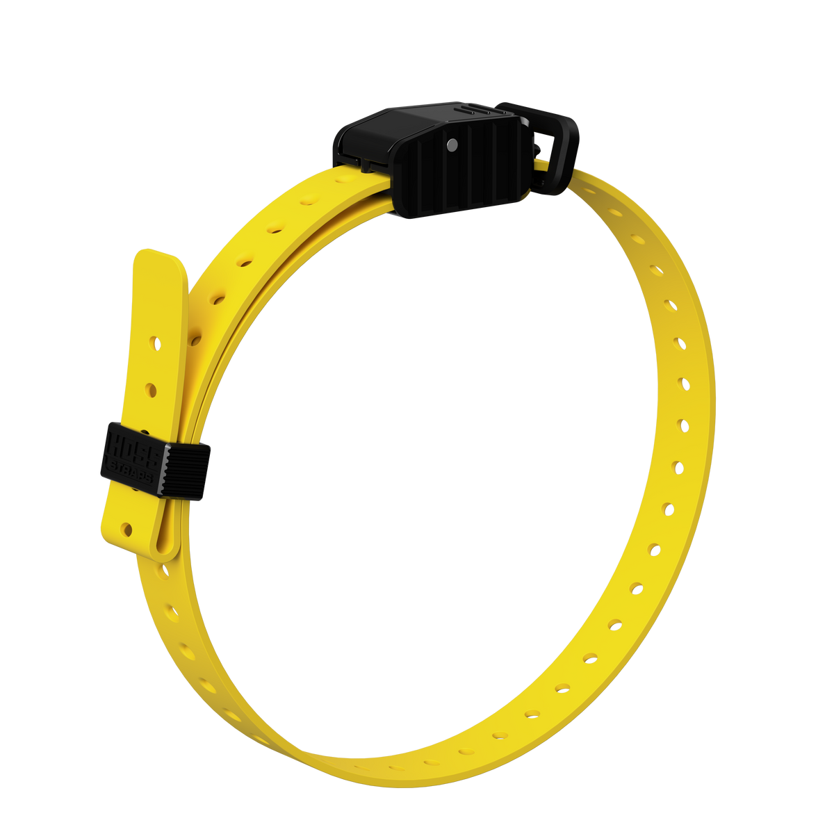 3/4 in replacement E-collar strap in bright yellow with black buckle by Hoss Straps on Tampa Home & Garden Store