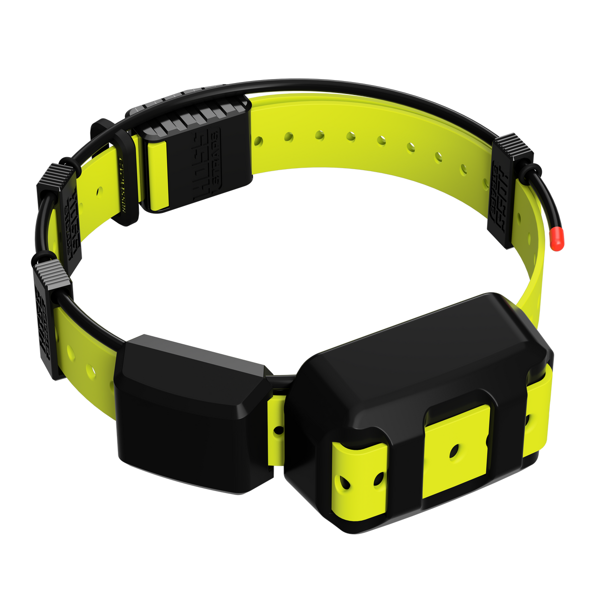 Tracking Collar 1in Replacement Strap Kit by Hoss Straps lime strap with black hardware on Tampa Home & Garden Store
