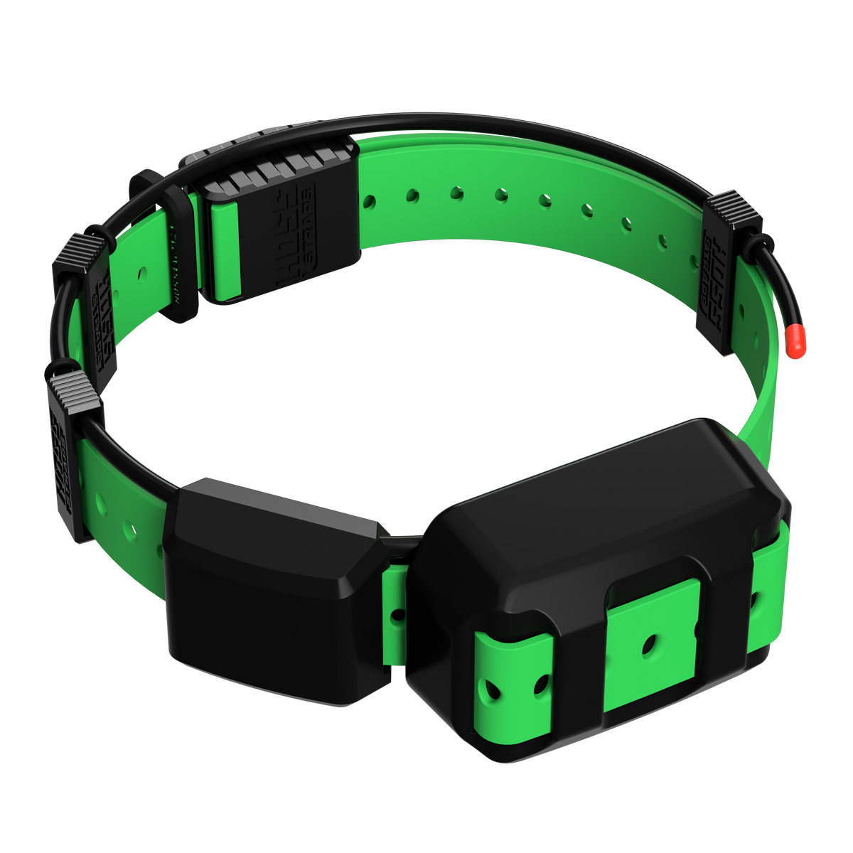 Tracking Collar 1in Replacement Strap Kit green 1in strap with black buckle by Hoss Straps on Tampa Home & Garden Store