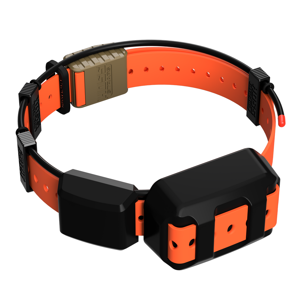 Tracking Collar 1-inch Replacement Strap Kit orange strap with hardware by Hoss Straps on Tampa Home & Garden Store