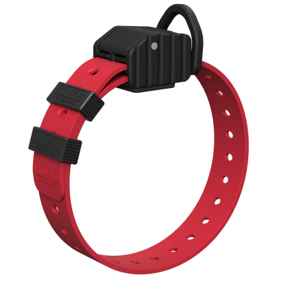 PRO SERIES FIELD COLLAR red strap with black quick-release buckle and tracking module by Hoss Straps on Tampa Home & Garden Store