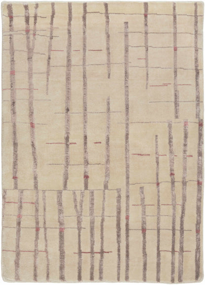 Hotchkiss Area Carpet rug by Boutique Rugs beige with taupe vertical lines on Tampa Home & Garden Store